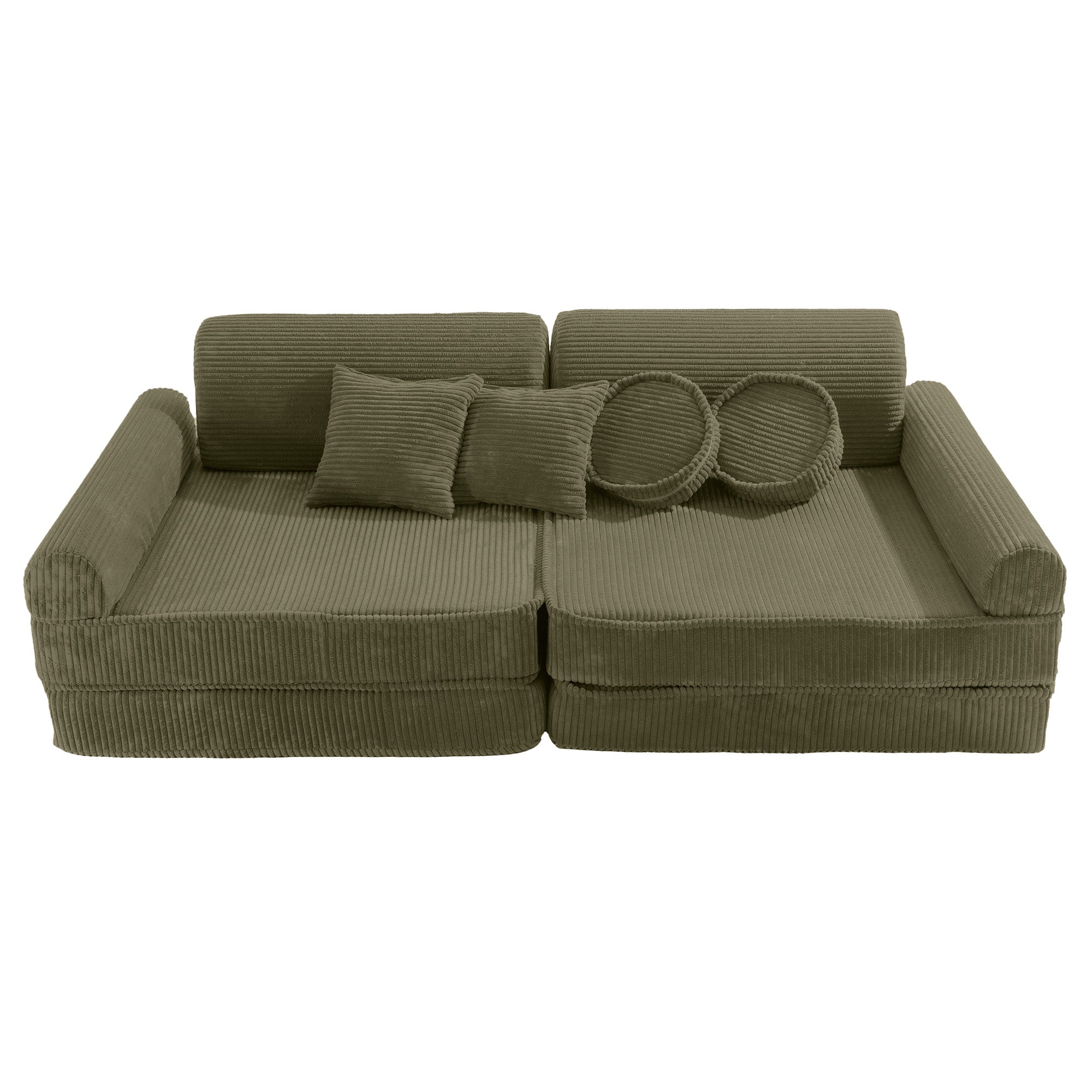 MeowBaby® Kids Play Sofa PREMIUM | Modular Play Couch | Corduroy