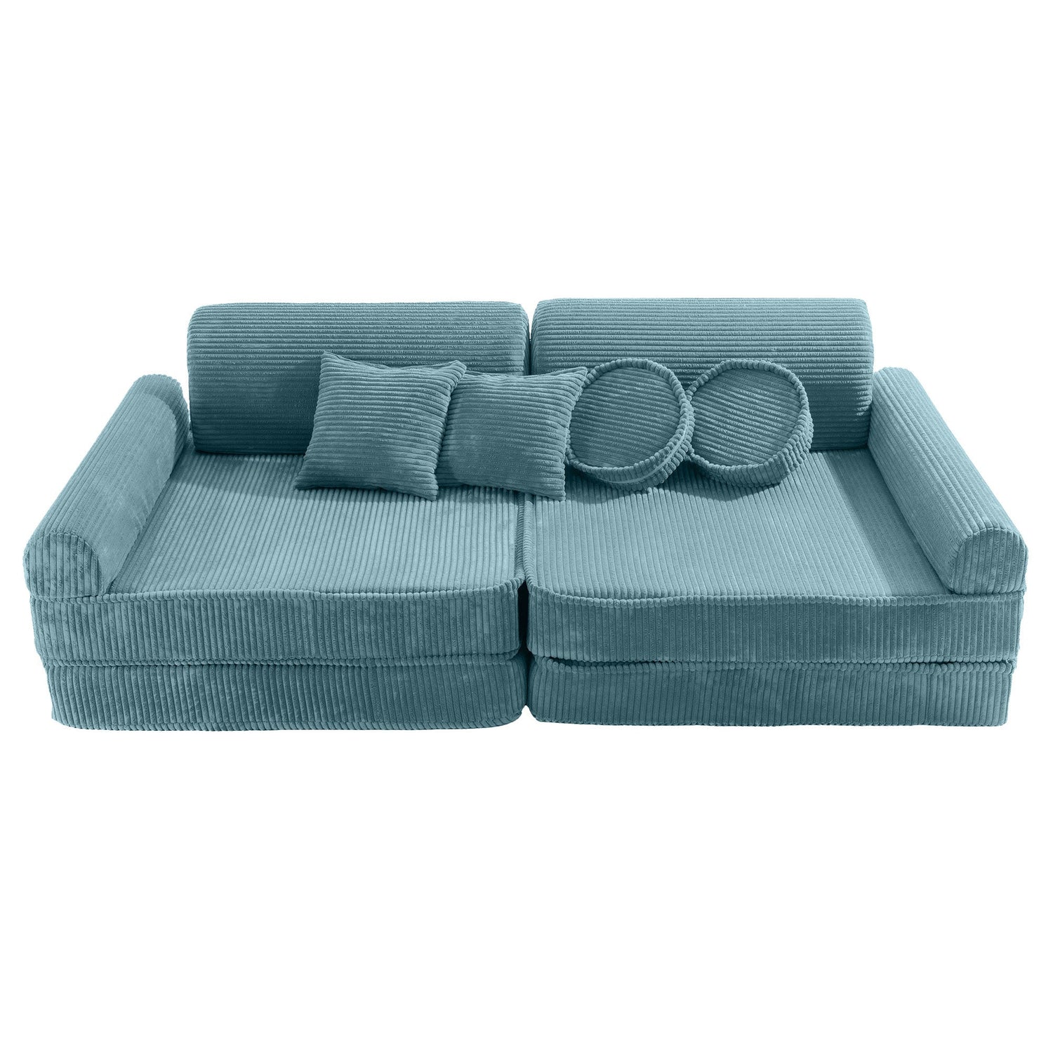 MeowBaby® Kids Play Sofa PREMIUM | Modular Play Couch | Corduroy