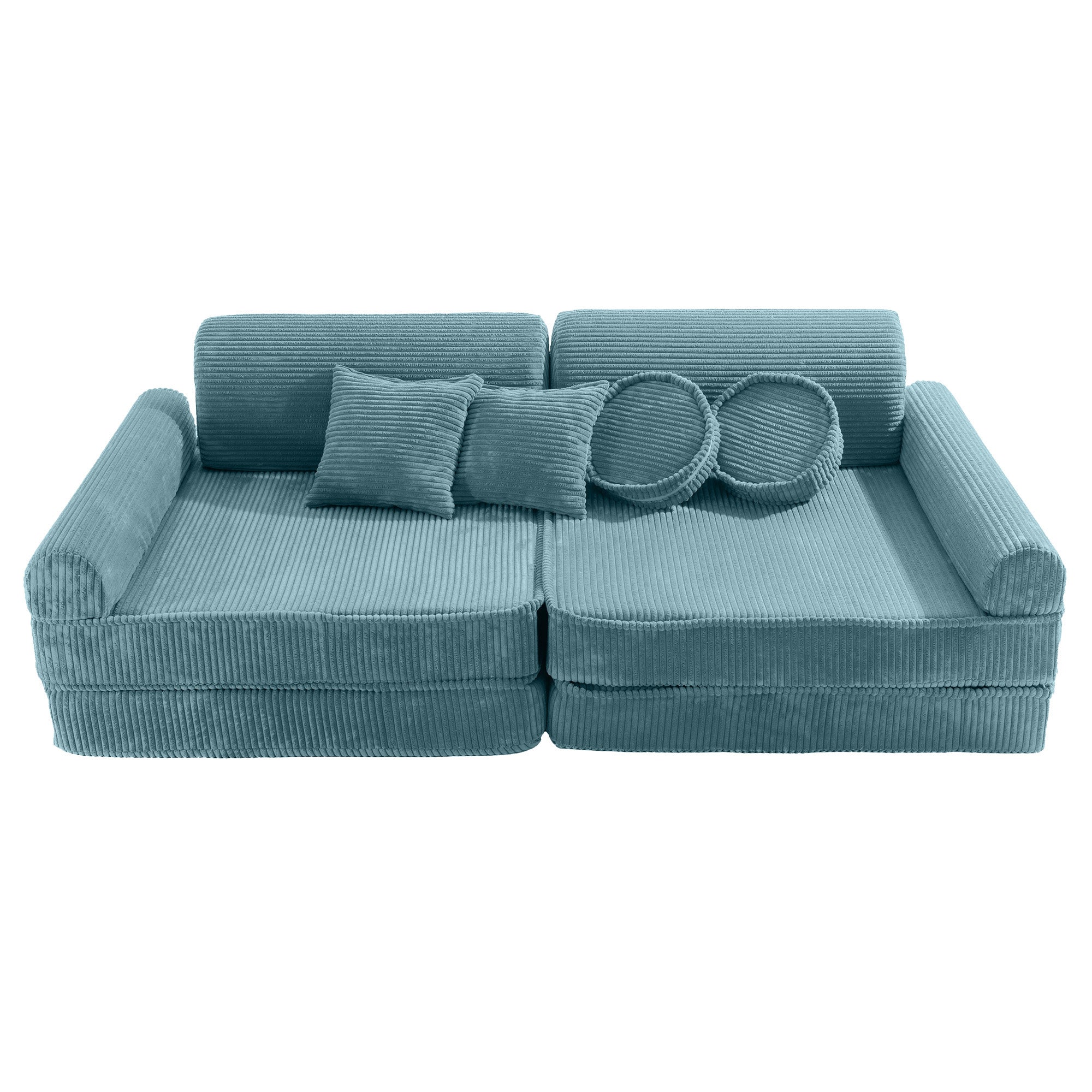MeowBaby® Kids Play Sofa PREMIUM | Modular Play Couch | Corduroy