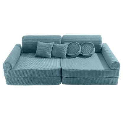 MeowBaby® Kids Play Sofa PREMIUM | Modular Play Couch | Corduroy