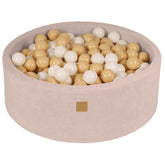 ecru/cream ball pit | MeowBaby ecru ball pit with balls | ecru ball pit with balls |