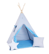 Blue Teepee Tent | Teepee Blue | Kids Teepee | Teepee Tent for Kids | Teepee Tent for Babies & Toddlers | Blue Tent | Kids Teepee Tent | Teepee Tent for Boys & Girls | 