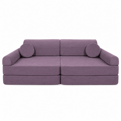modular play sofa | modular play couch | MeowBaby play sofa slimcord | play sofa | play couch | lavender colour play sofa for kids |