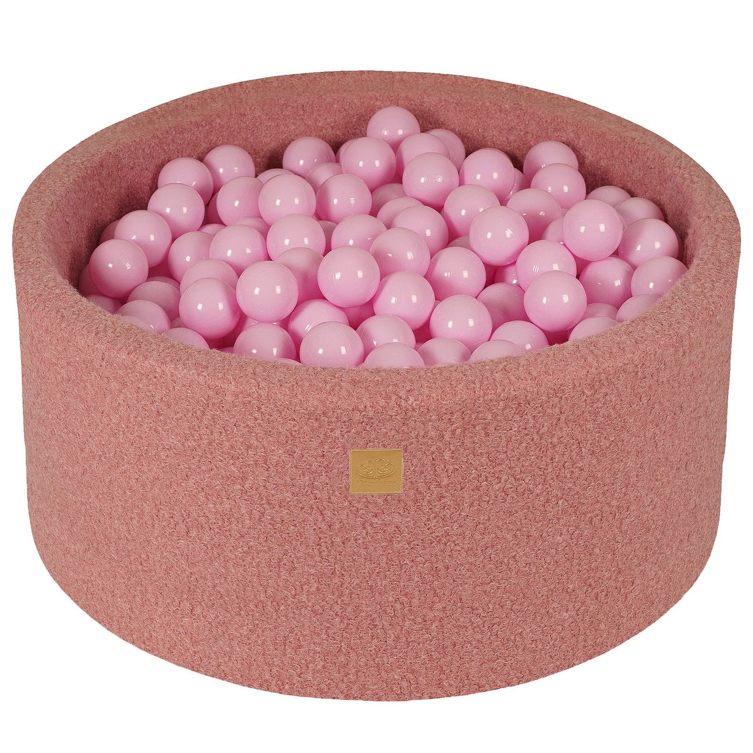 MeowBaby® Pink BOUCLE Ball Pit + 300 Balls - 90x40cm