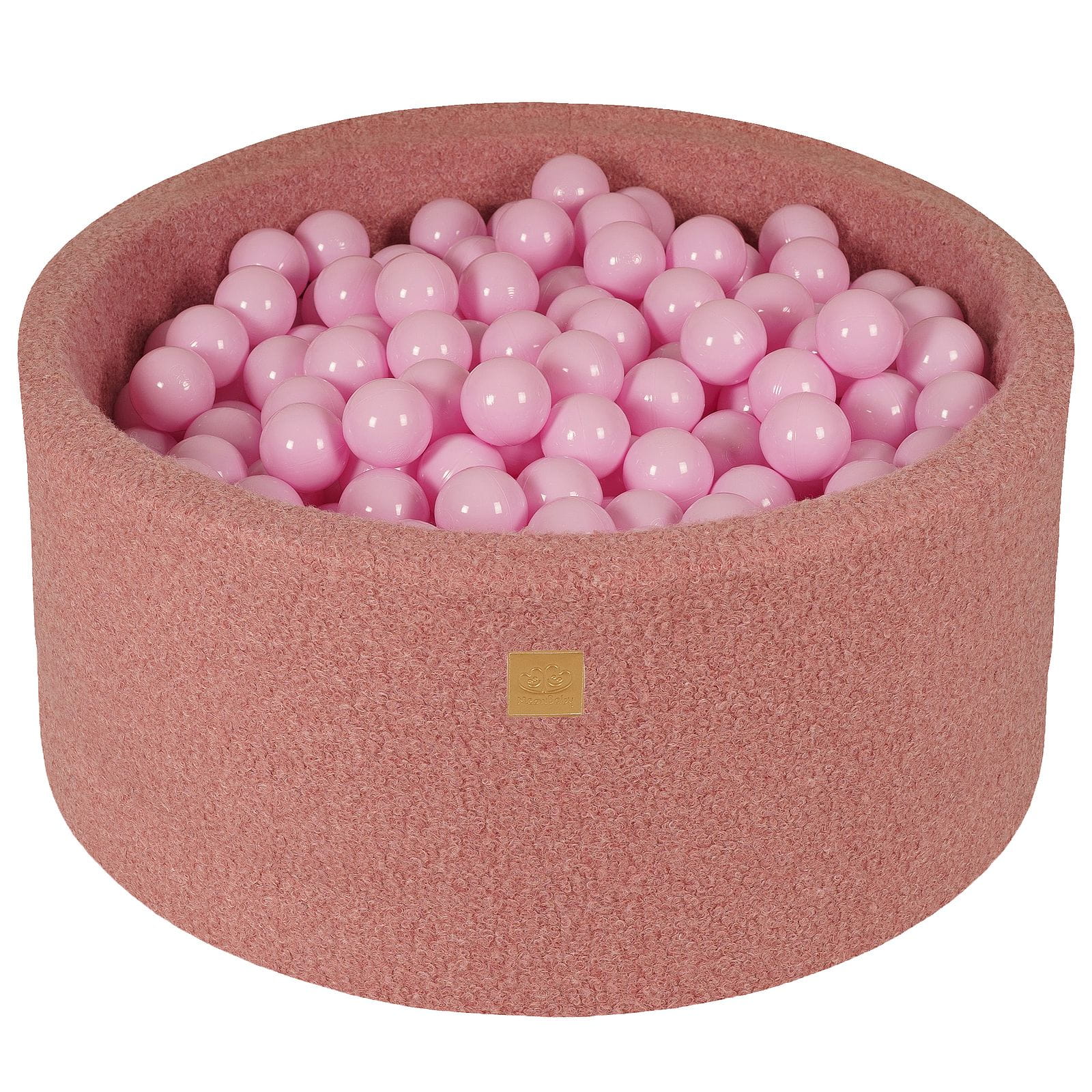 MeowBaby® Pink BOUCLE Ball Pit + 300 Balls - 90x40cm