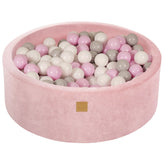 Pink Ball Pit | MeowBaby Pink Ball Pit | MeowBaby Velvet Ball Pit Pink | pink ball pit with balls | ball pit for girls |