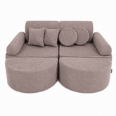 Kids Play Sofa | Modular Play Sofa | modular play couch | MeowBaby Slimcord Play Sofa for kids | taupe play sofa | play couch | modular play sofa | childrens play sofa | 