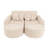 Kids Play Sofa | MeowBaby Slimcord Kids Play Sofa | Modular Play Sofa Bed | ecru/cream play sofa for kids | play couch |