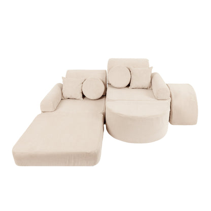 MeowBaby Slimcord Kids Play Sofa Max | Modular Play Sofa for Children