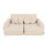 MeowBaby Slimcord Kids Play Sofa | Modular Play Sofa Bed | cream play sofa for kids | play couch |