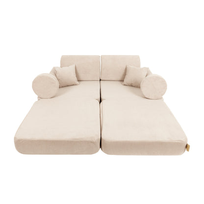 MeowBaby Slimcord Kids Play Sofa Plus | Modular Kids Play Sofa Bed |