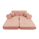 MeowBaby Slimcord Kids Play Sofa | Modular Play Sofa Bed | brick play sofa for kids | play couch |