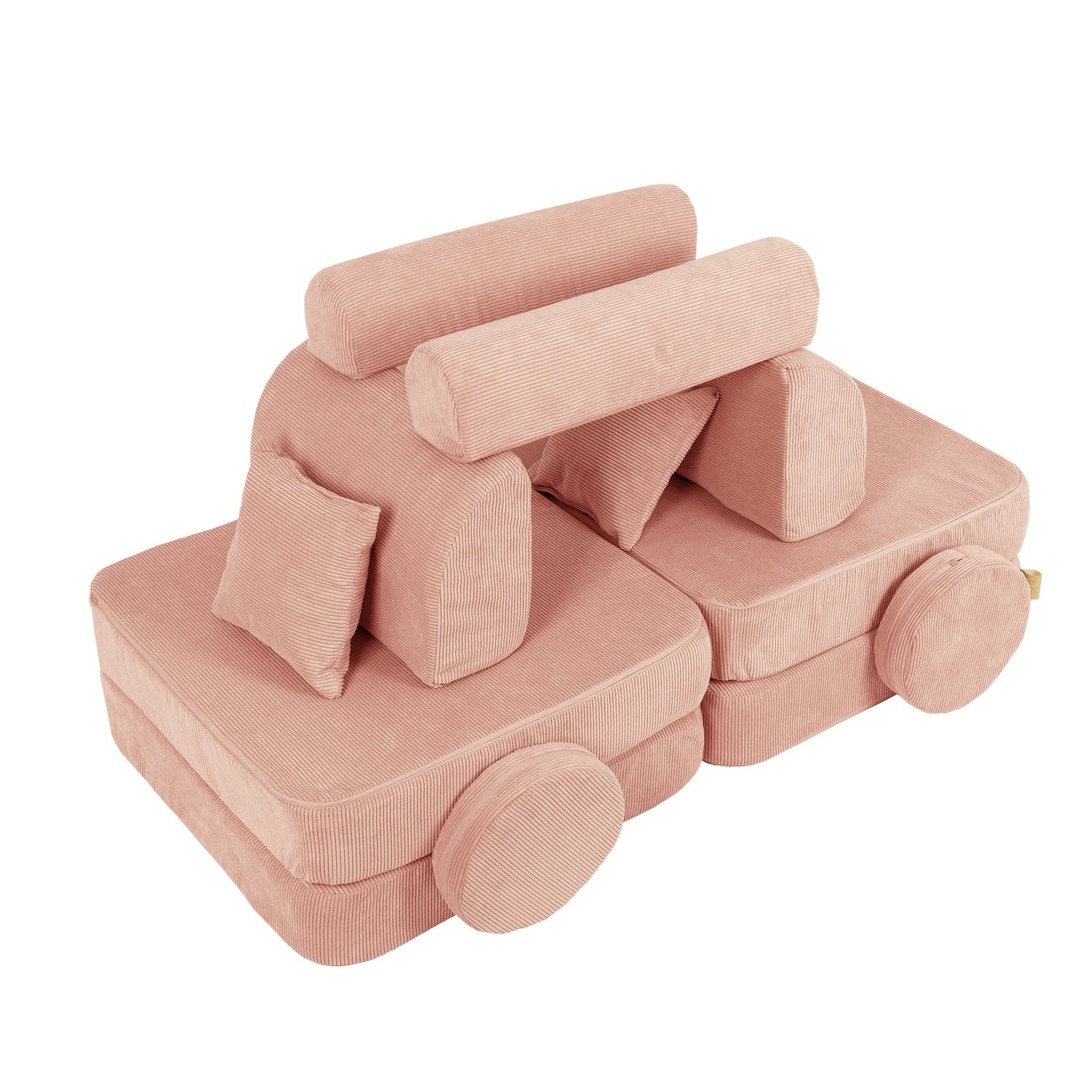 MeowBaby Slimcord Kids Play Sofa | Modular Play Sofa Bed | brick play sofa for kids | play couch |