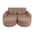 MeowBaby Slimcord Kids Play Sofa | Modular Play Sofa Bed | brown play sofa for kids | play couch |
