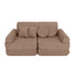 MeowBaby Slimcord Kids Play Sofa | Modular Play Sofa Bed | brown play sofa for kids | play couch |