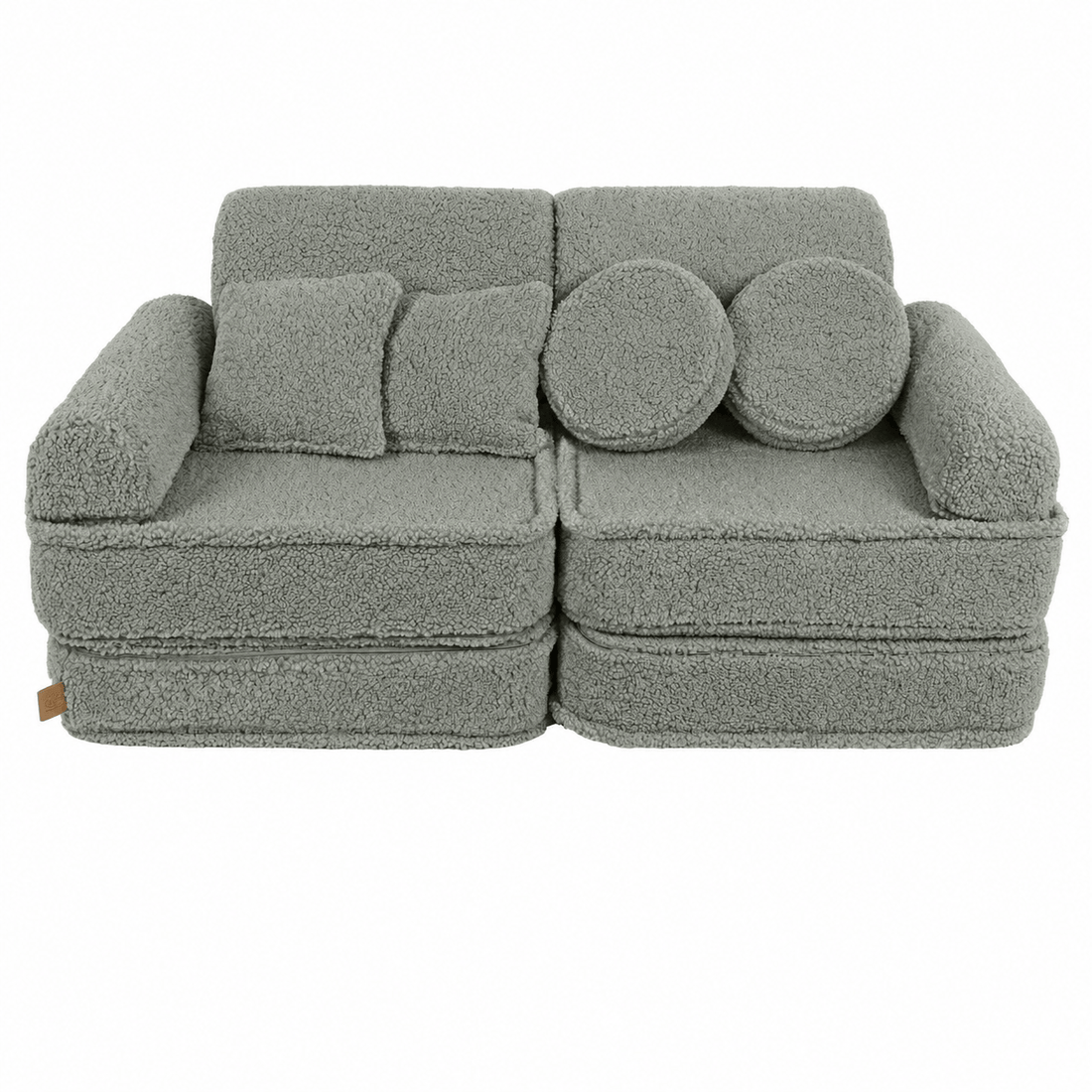 kids play sofa| modular play sofa | play couch | MeowBaby Bearly play sofa for kids | play sofa couch | soft play sofa | sage colour