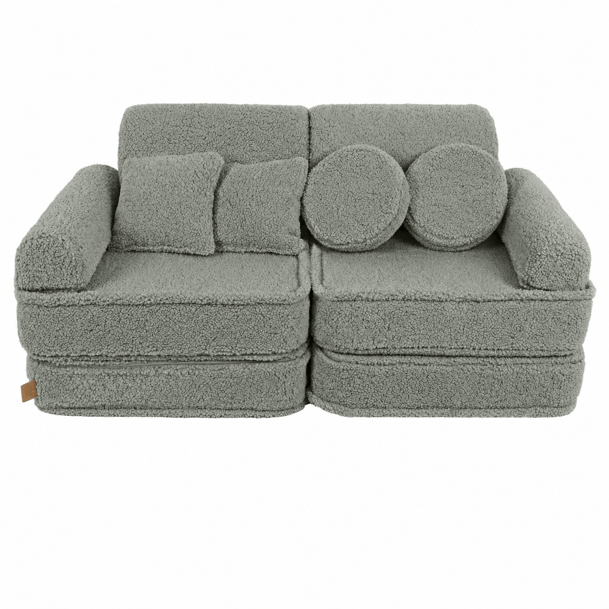 kids play sofa| modular play sofa | play couch | MeowBaby Bearly play sofa for kids | play sofa couch | soft play sofa | sage colour