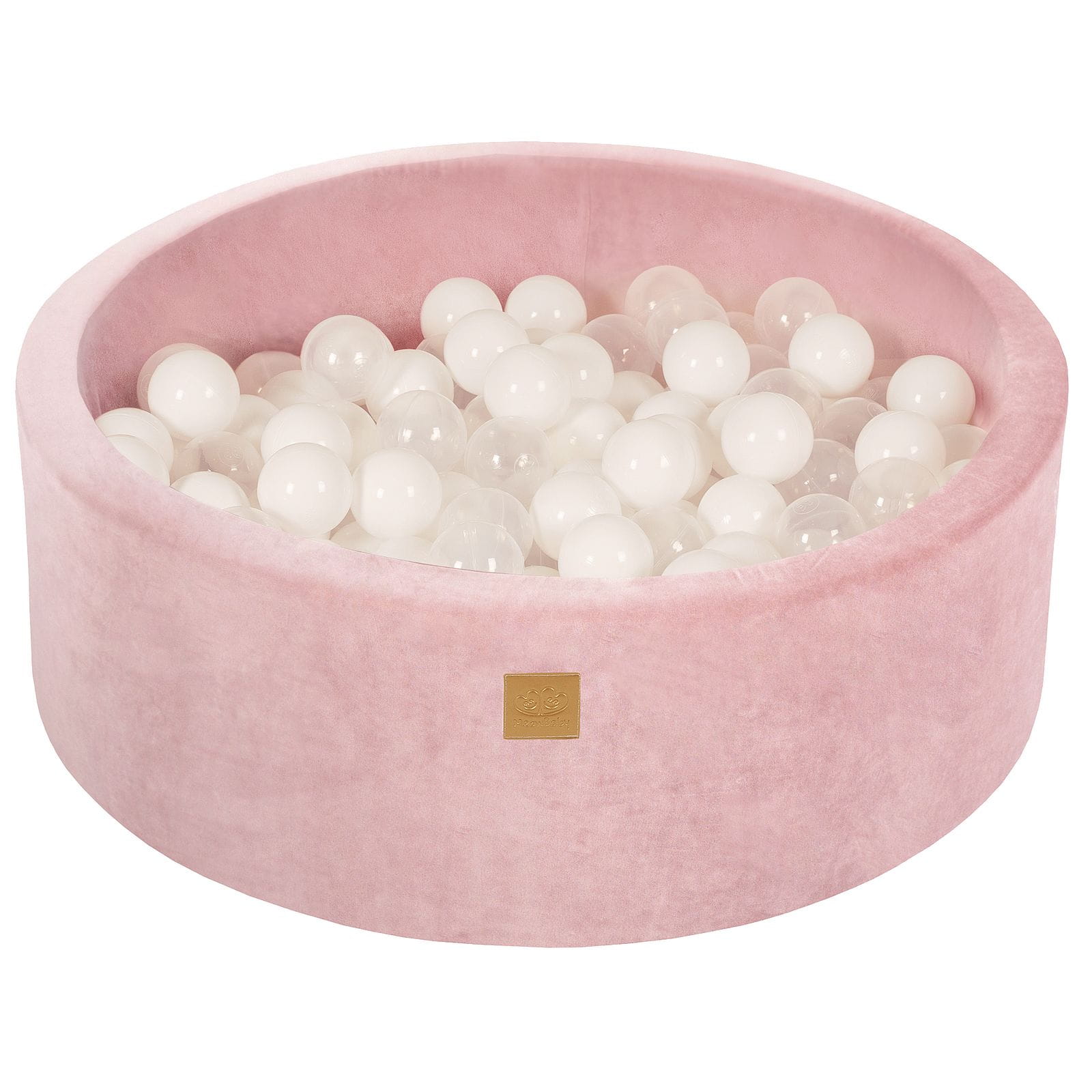 Pink Ball Pit | MeowBaby Pink Ball Pit | MeowBaby Velvet Ball Pit Pink | pink ball pit with balls | ball pit for girls |