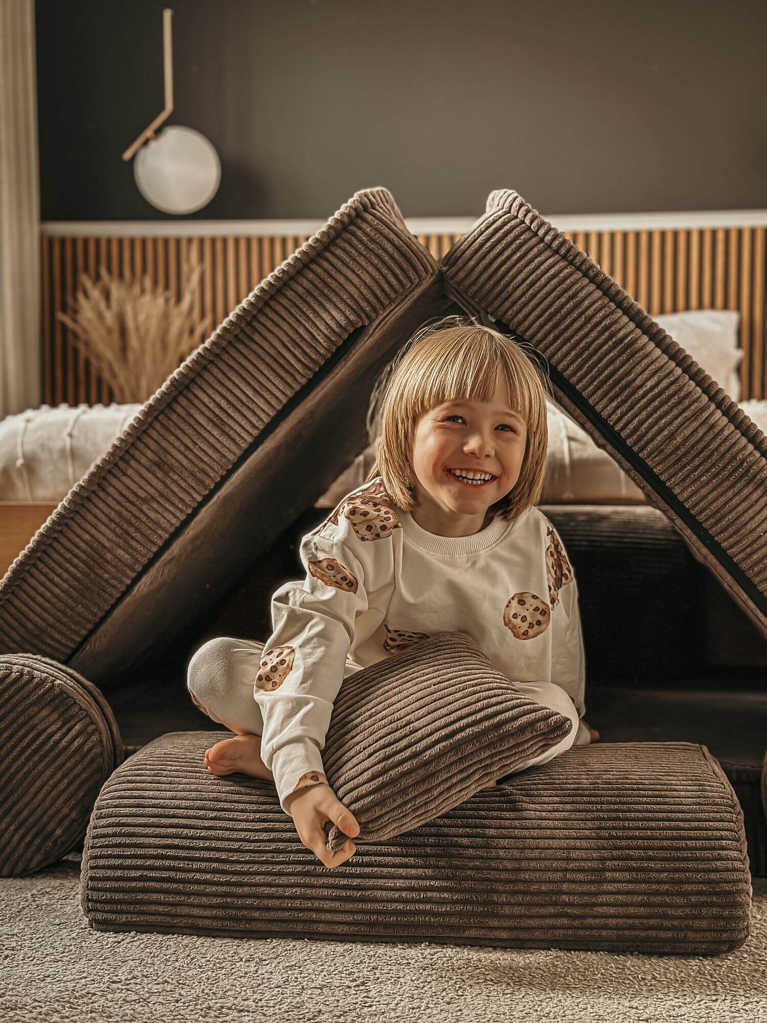 MeowBaby® Kids Play Sofa PREMIUM | Modular Play Couch | Corduroy