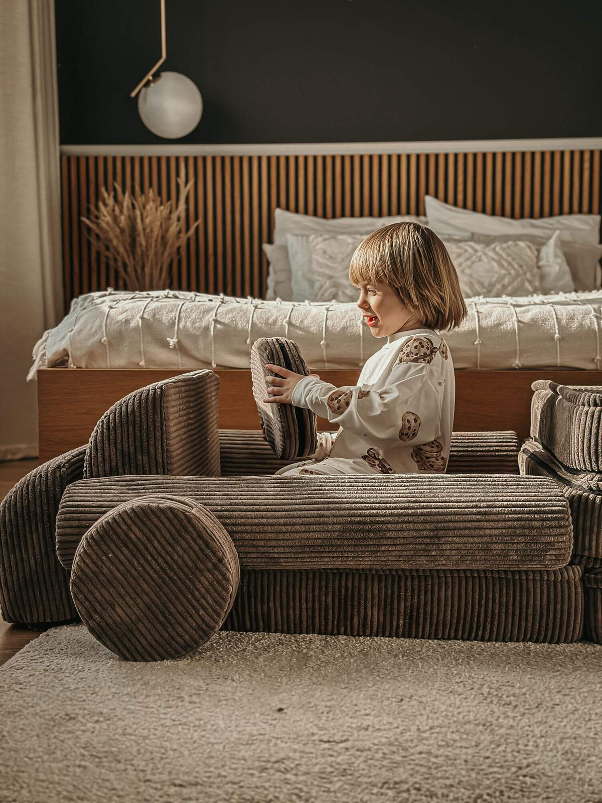 Aesthetic Kids Play Sofa PREMIUM | Modular Play Couch | Corduroy