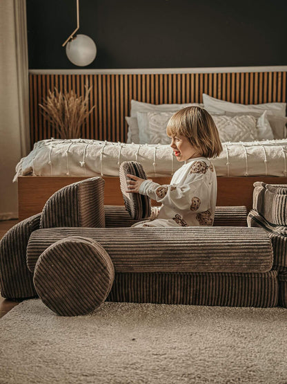 MeowBaby® Kids Play Sofa PREMIUM | Modular Play Couch | Corduroy