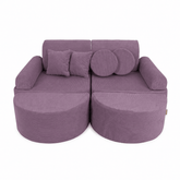 Kids Play Sofa | Modular Play Sofa | modular play couch | MeowBaby Slimcord Play Sofa for kids | lavender play sofa | play couch | modular play sofa | childrens play sofa | 