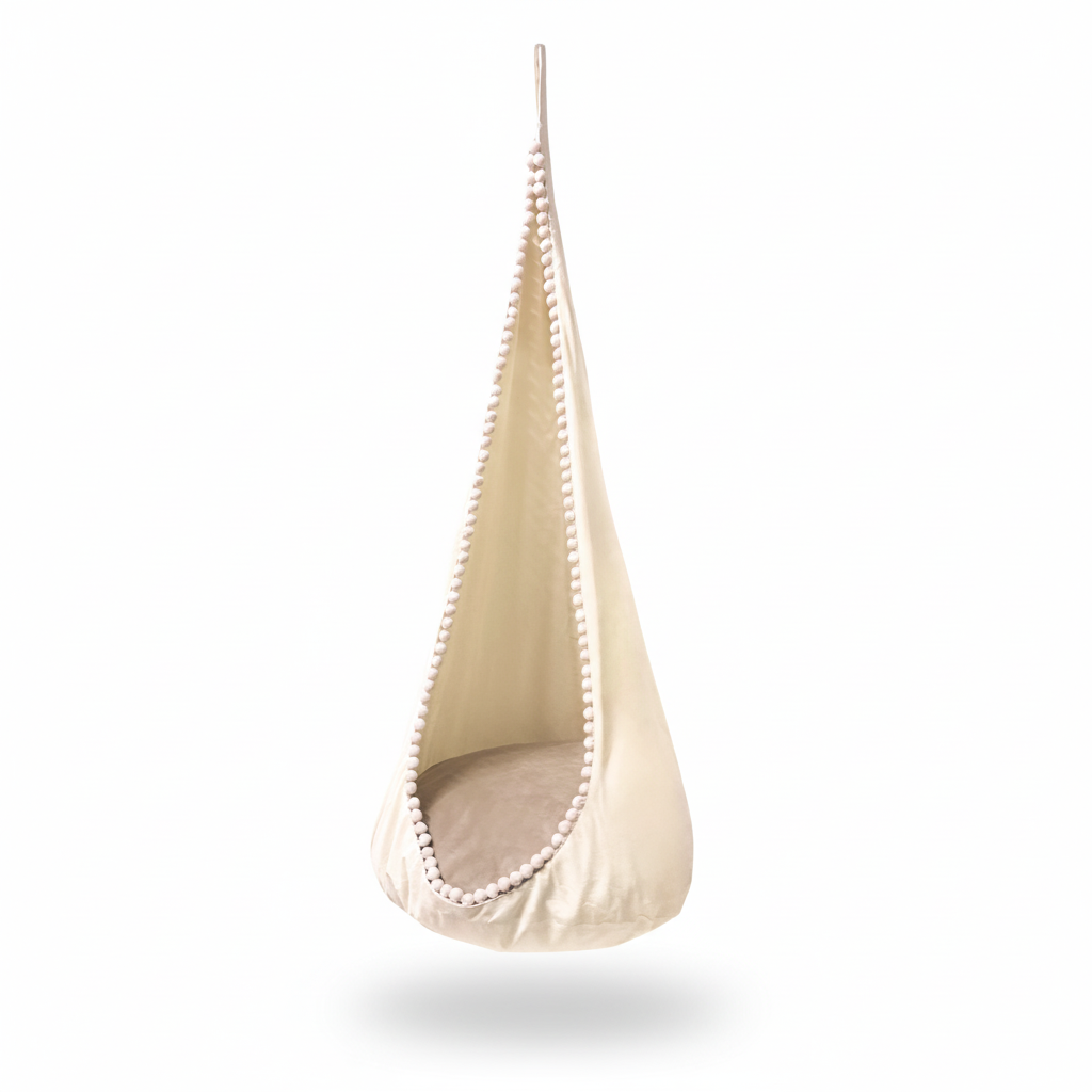 Kids Cocoon Swing - Truffle Pom-Pom