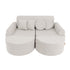 MeowBaby Slimcord Kids Play Sofa | Modular Play Sofa Bed | grey play sofa for kids | play couch |