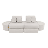 MeowBaby Slimcord Kids Play Sofa | Modular Play Sofa Bed | grey play sofa for kids | play couch |