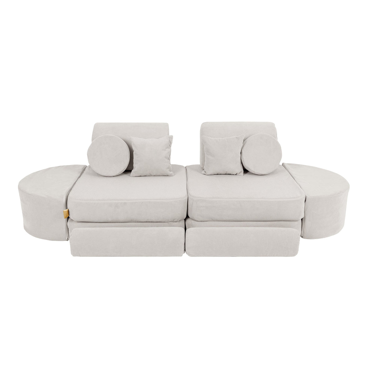MeowBaby Slimcord Kids Play Sofa | Modular Play Sofa Bed | grey play sofa for kids | play couch |