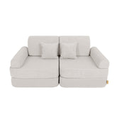 MeowBaby Slimcord Kids Play Sofa | Modular Play Sofa Bed | grey play sofa for kids | play couch |