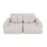 MeowBaby Slimcord Kids Play Sofa | Modular Play Sofa Bed | grey play sofa for kids | play couch |