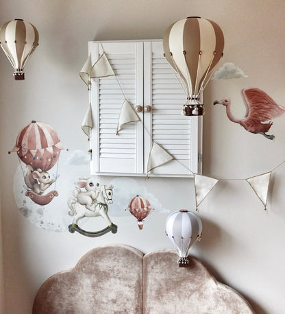 Hot Air Balloons | Hot Air Balloons Decoration | Hot Air Balloons Nursery | Hot air balloon decorative | air balloon | kids wall decor |