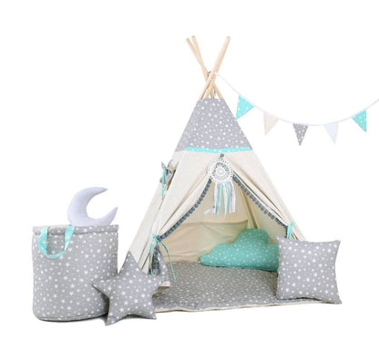 Kids Tent - Mint Star Pearl