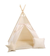 Cream Teepee Tent | Teepee Cream | Kids Teepee | Teepee Tent for Kids | Teepee Tent for Babies and Toddlers | Cream Tent | Kids Teepee Tent | Teepee Tent for Boys & Girls |