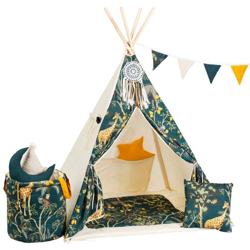 Safari Teepee Tent | Teepee SAFARI | Kids Teepee | Teepee Tent for Kids | Teepee Tent for Babies &amp; Toddlers | Safari Tent | Kids Teepee Tent | Teepee Tent for Boys &amp; Girls | 