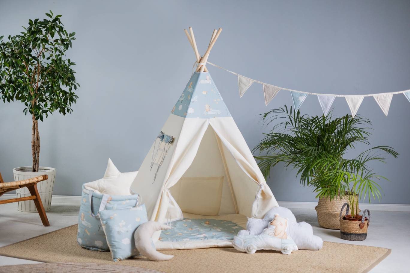 Kids Teepee - Adventurous Sky