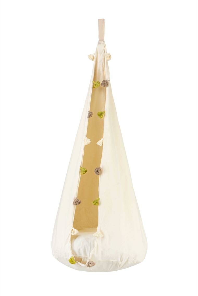 Kids Cocoon Swing - Creamy Tassel