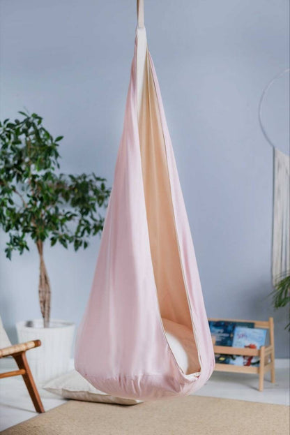 | pink cocoon swing | kids cocoon swing | hanging cocoon swings | indoor swing | kids hanging chair swing | pink cocoon swing for kids |