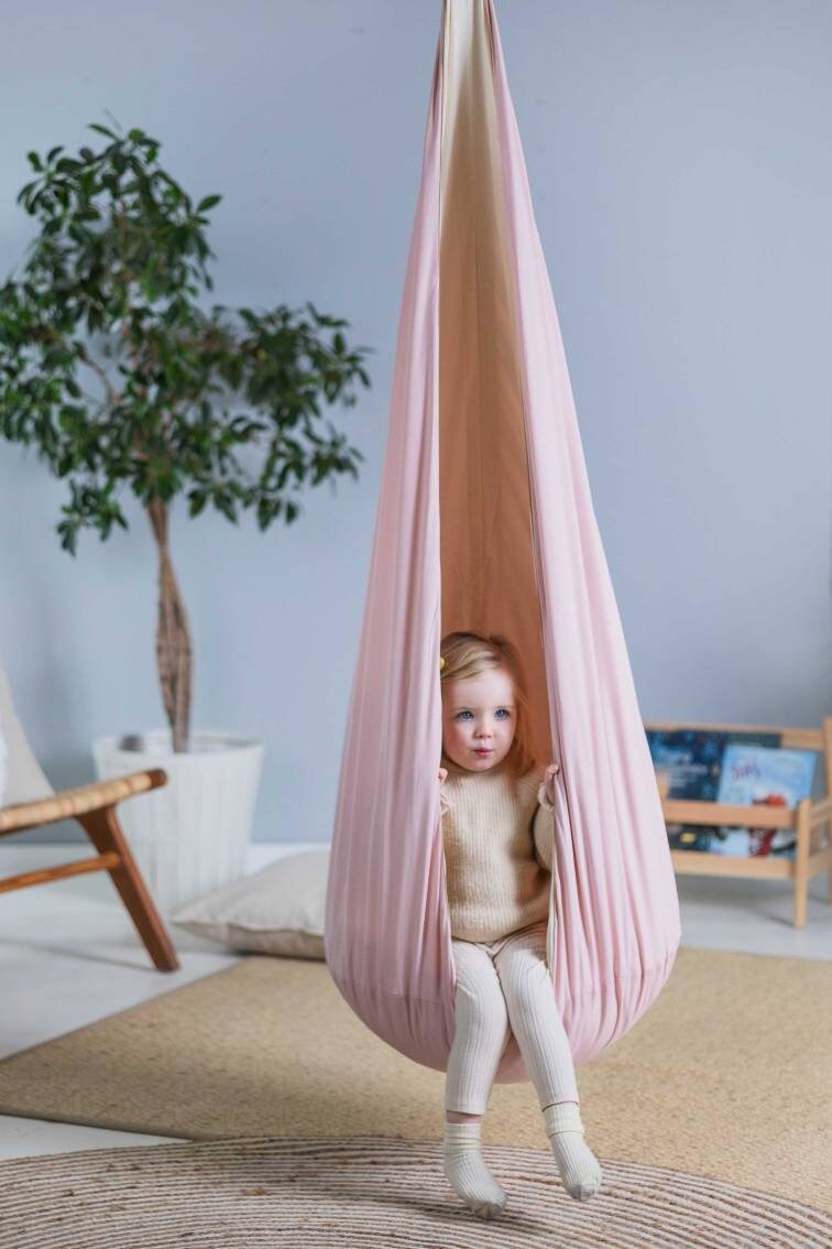 | pink cocoon swing | kids cocoon swing | hanging cocoon swings | indoor swing | kids hanging chair swing | pink cocoon swing for kids |