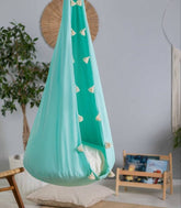 Mint Cocoon Swing for kids with tassels