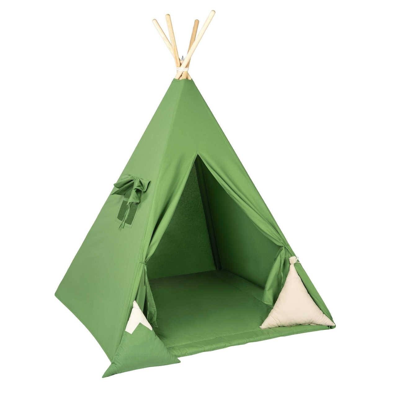 Kids Tipi Tent - Green Forest