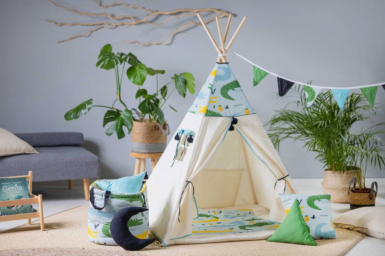 Kids Teepee - Crocodiles