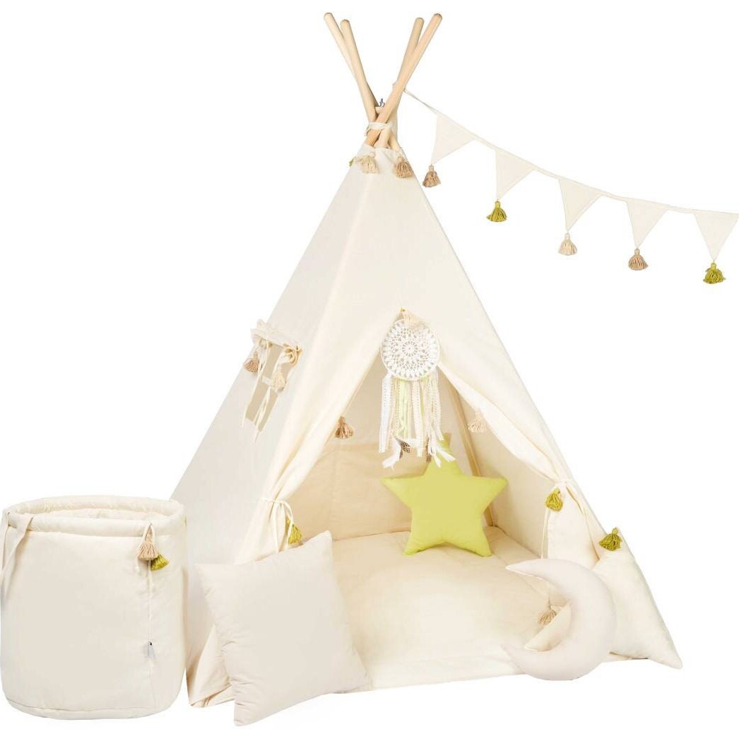 Kids Teepee - Creamy Tassel