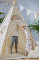 Cream Teepee Tent | Teepee Cream | Kids Teepee | Teepee Tent for Kids | Teepee Tent for Babies and Toddlers | Cream Tent | Kids Teepee Tent | Teepee Tent for Boys & Girls |