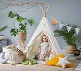 Cream Teepee Tent | Teepee Cream | Kids Teepee | Teepee Tent for Kids | Teepee Tent for Babies and Toddlers | Cream Tent | Kids Teepee Tent | Teepee Tent for Boys & Girls | 