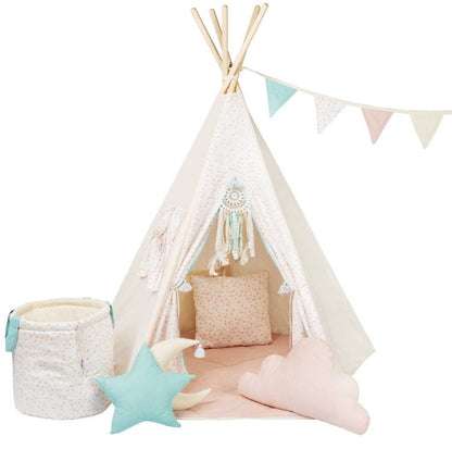 eepee Tent with Flowers | Teepee Flower | Kids Teepee | Teepee Tent for Kids | Teepee Tent for Babies and Toddlers | Flower Tent | Kids Teepee Tent | Teepee Tent for Girls | 