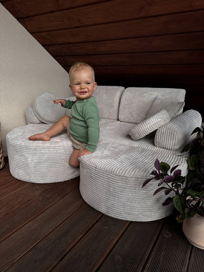 MeowBaby® Aesthetic Kids Play Sofa MAX | Modular Kids Play Couch | Corduroy