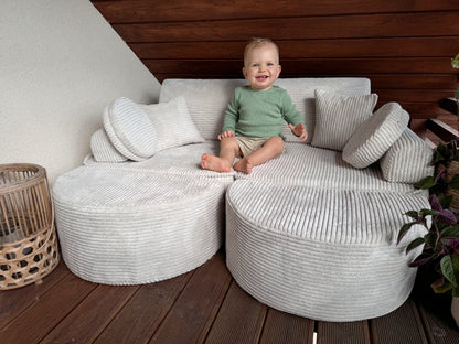 MeowBaby® Aesthetic Kids Play Sofa MAX | Modular Kids Play Couch | Corduroy