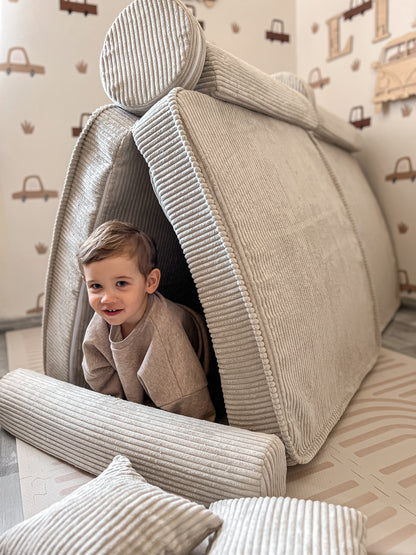 MeowBaby® Kids Play Sofa PREMIUM | Modular Play Couch | Corduroy